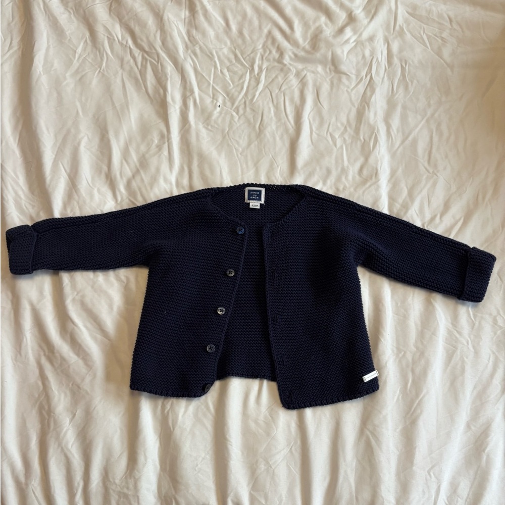 Janie and Jack Deep Blue Knit Sweater